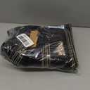 Plaid Black & Tan Fringed Woven Cotton Blend Throw, One Size