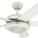 Westinghouse 7233600 Comet Indoor Ceiling Fan with Light, White, Indoor Only
