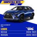 3 wipers Replacement for 2016-2021 Lexus RX350/2016-2022 Lexus RX450h, Windshield Wiper Blades Original Equipment Replacement - 26"/20"/16" (Set of 3) Top Lock