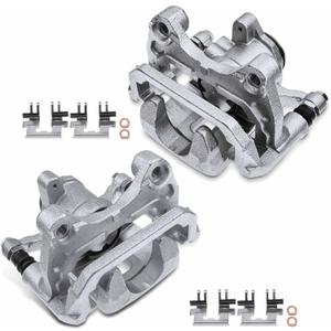 A-Premium Disc Brake Caliper Assembly with Bracket Compatible with Select Mazda Models - CX-5 CX5 2016-2023, 2.0L 2.2L 2.5L - Rear Driver and Passenger Side, 2-PC Set