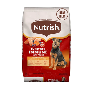 Nutrish Everyday Immune Support Dry Dog Food, Chicken, Salmon, Blueberry & Pumpkin Recipe, 13 lb. Bag (Rachael Ray) (BBD JUN 13 2026)