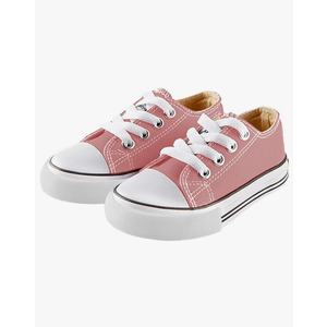 Mvlsoct Boys and Girl Low Top Canvas Kids Lace up Sneakers, EU Size 23