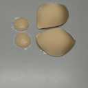 Invisible Strapless Sticky Bra Push up for Women, Ultra Adhesive Bra for Backless Dress, Cleavage Bra Lift Novelty Bras (D Cup, Beige)