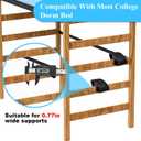 Dorm Bed Ladder Foot Support  Non-Slip Silicone Step Pad for Loft Beds, Dorm Beds, and Bunk Beds, Compatible with 0.77 Inch Round Rails, Fits Most College Dorm Bed Ladders, Protects Your Feet