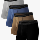 BAMBOO COOL Men's Ultra Breathable Underwear,No Riding Up Boxer Briefs with ComfortFlexible Waistband,Multipack 300+ Bought in Past Month XXL