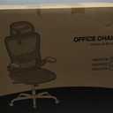 Office Chair Ergonomic Desk Chair - Mesh High Back Office Chair with Headrests Wheels Lumbar Support Home Desk Office Chairs Flip up Armrest Executive Rolling Swivel Task Computer Chair Black