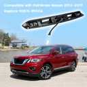 Rear Tailgate Chrome Handle Garnish Finisher Molding Compatible with Nissan Pathfinder 2013-2019 Replaces 90810-3KA0A Rear Liftgate Handle Without Camera