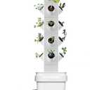 EXO Garden Hydroponic Growing System Vertical Tower - Vegetable Plant Tower Gift for Gardening Lover - Automate Aeroponics Mini Indoor Outdoor Home Grow Herb