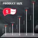 5 Pieces Airless Paint Sprayer Tip Extension Pole Extension Rod for Airless Painting Spray Gun with Red Guard (40,29.95,20,12,7.8 Inches)
