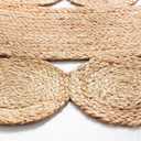 GRUHUM Jute Area Rug 4 ft Round - Natural Handmade Boho Farmhouse Soft Braided Beige Rustic Vintage Reversible Eco Friendly Rug for Indoor Kitchen Bedroom Living Hallways Enterways (4' ft Circle)