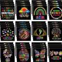 48 Pcs Hispanic Heritage Month Notepads Bulk National Latin American Memo Pads National Heritage Month Mini Notepad Small Paper Pocket Notebook for Gift Party Favor Spanish Office Supply