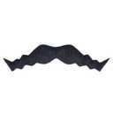 Cosela Self Adhesive Black Fake Mustache for Men Classic Fake Beard Stick On Costume Mustache for Cosplay Party Halloween pack Of 4