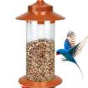 Squirrel Proof Bird Feeders for Outdoor: 4.8LB Large Capacity Hanging Bird Feeder, Weight-Activated Mechanism Wild Bird Feeders, Chew-Proof Metal Birdfeeder for Finch Cardinal Chickadee
