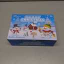 Shemira DIY Snowman Kit, Christmas Crafts for Kids, Modeling Air Dry Clay Craft Kits for Kids, DIY Christmas Ornaments Kits,Party Favors Stocking Stuffers (12)