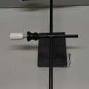 ZSMAIKU Vanity Lights For Bathroom,23.6 In Black Bathroom Light Fixtures Over Mirror,Vintage 3Light Vanity Light With Flared White Fabric Lampshade For Bedroom,Hardwired Hallway Sconce Light,E12 Base