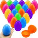 ZMCINER 36 PCS 3.55 Plastic Easter Eggs Fillable Plastic Easter Eggs Bulk Colorful Bright Easter Eggs Empty Perfect for Easter Egg Hunt, Easter Basket Stuffers, Easter Party Favor, Classroom Prize