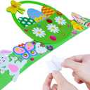 Winlyn 24 Sets Easter Craft Kits Spring Crafts DIY Easter Headbands Craft Kits Bunny Chick Lamb Butterfly Flower Basket Foam Stickers Spring Arts and Crafts for Kids Classroom Activities Party Favors