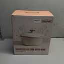 Overmont Enameled Cast Iron Dutch Oven - 5.5QT Pot with Lid Cookbook & Cotton Potholders - Heavy-Duty Cookware for Braising, Stews, Roasting, Bread Baking Grey