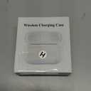 Wireless Charging Case Compatible with AirPods Pro 2nd & 1st, Charger Case Replacement for AirPods Pro 2 & 1 with Gray Lanyard, Bluetooth Pairing Sync Button, Earbuds Not Included (USB-C Port)