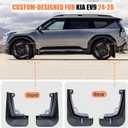 Mud Flaps Compatible with Kia EV9 2024 2025 2026 - Front & Rear Splash Guards Winter Vehicle Sediment Dirt Protection for Kia EV9 2024 2025 2026 Exterior Accessories (4 PCS)