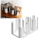 3Pcs 10-Lid Stacking Organizer Compatible with Rubbermaid Brilliance Containers Holds 30 - Lid Organizer Storage for Tiny, Small, Medium Lids (White)