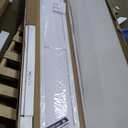 Bifold Barn Door 30" x 84", MDF Bi-Fold Sliding Closet Doors with Hardware Kit Included, Pre-Finished Easy Assembly, Water-Proof PVC Surface & Save Space, H-Frame, 34" Track for 2 Doors,White