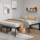 LUMUNANCE Metal Bed Frame Full Size - 18 Inch Heavy-Duty Full Platform Bed Frame No Box Spring Needed, Easy Assembly, Noise-Free, Sturdy Mattress Foundation, Underbed Storage Space