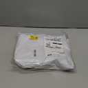 LIBERECOO Oval Fitted Vinyl Tablecloth with Flannel Backing -Pure White - Fits 48" x 68" Oval Table - Waterproof, Elastic Edged for Secure Fit, Easy to Clean Plastic Table Cover