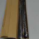 Curtain Rods for Windows 28 to 48 inch, 5/8 inch Black Curtain Rod Set with Brackets, Splicing Adjustable Metal Drapery Rod for Bedroom, Kitchen, Living Room, Matte Black