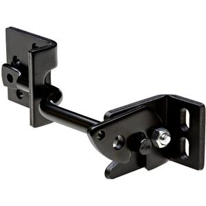 National Hardware V23A Adjust-O-Matic 8 in Heavy Duty Gate Latch for Wooden Fence - Self-Adjusting Outdoor Gate Hardware with Zinc-Plated Triple-Protected Black Finish
