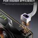 AsiaHorse Hydrus-8PIN GPU PSU Extension Cable ARGB Light, Copper Wire Power Extension Cable Integrated Minimalist Design, 2000W Power (Whole Set), PC Power Cord for GPU Cable Management & DIY