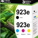 923e Ink Cartridges Combo Pack Replacement for HP 923 XL 923XL Work with OfficeJet 8120, 8122, 8124e, Pro 8135e, 8138e, 8139e, 8130e, 8132e Printers with V25.2.1 Chip 4- Pack Cyan Magenta Yellow Black