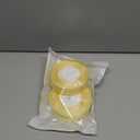 2 Rolls Light Yellow Organza Sheer Ribbon 50 Yards 1 Inch Shimmer Sheer Organza Ribbon Tulle Chiffon Fabric Ribbons for Gift Wrapping Wedding Bouquet Crafts Bowknot Gift Hair Decoration