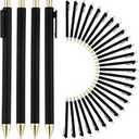 Set Of Matte Black Gel Ink Pens