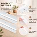 FoldTier 2 Pcs White Door Sweep for Bottom of Door, 1-5/8 x 36 Inch