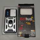 Gritup for Samsung Galaxy S21 Case with Slide Camera Cover & [HD Screen Protector×2],360°Rotation Ring Kickstand [Military Grade],Silver