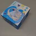 iClever BTH12 Kids Bluetooth Headphones,Colorful LED Lights Kids Headphones Wireless,74/85dBA Safe Volume,85H Playtime,Fast Charging,Bluetooth 5.2,Over Ear,Builtin Mic for iPad/Tablet/Airplane,Blue