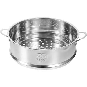 Amosfun Stainless Steel Steamer Basket 11.8X9.4 Inches Lightweight Food Steamer for Dumplings Vegetables Seafood Kitchen Cooking Tray Dishwasher Safe