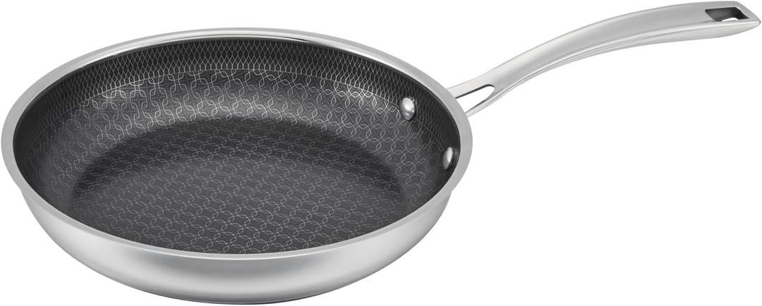 Cuisinart FusionPlus Hybrid Nonstick Stainless Steel Cookware, 8-inch Skillet with PFAS-Free PURELYSEAR Ceramic Technology, Scratch Proof, Cool Grip Handles, Dishwasher Safe