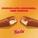 TWIX Snack Size Caramel Cookie Crunch Milk Chocolate Candy Bars, 0.75 Oz | Easy snacking, chocolate candy bars for on the go, individually wrapped candy, snack size, milk chocolate bars (EXP 01/01/27)