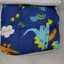 Sivio Weighted Blanket 5lbs, Blue Dinosaur Cooling Weighted Lap Blanket, Breathable Heavy Throw Blankets for Sleeping, Washable, 36"x48"