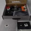 Matte Black Rainfall Shower Head, Wall Mounted 8 Inch Shower Heads with Handheld Spray Combo, Luxury Bathroom Square Rain Shower System, Solid Brass Pressure Balancd Shower Faucet Valve