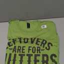 Funny Saying Leftovers Are For Quitters Food Joke Women Men T-Shirt XL