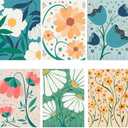 Baipisan 5 Packs Paint by Number for Adults Beginners,Flower Market Painting by Number Kits on Canvas Without Frame,Lanscape Craft Arts for Home Wall Decor