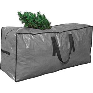 Artificial Tree Storage Bag By ProPik | Perfect for Disassembled Tree | 65 X 15 X 30 Holiday Tree Storage Case | Xmas Storage Container with Handles and Sleek Zipper (9ft, Gray)