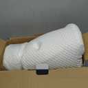 Osteo Cervical Pillow for Neck Pain Relief, Hollow Design Odorless Memory Foam Pillows with Cooling Case, Adjustable Orthopedic Bed Pillow for Sleeping, Support for Side Back Sleepers (Queen(25.5*16.5*5.2/4.1 inches), White)