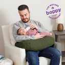 Boppy Nursing Pillow - Ergonomic Bottle & Breastfeeding Pillow with High, Firm, Large Area, Water-Repellent Cushion with Washable Cover; Baby Safety Alliance Verified - Quilted Moss