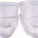 Frosted Glass Sake Cups Set of 4 Japanese-Style for Sake, Whiskey, Espresso & Dessert, Durable Barware