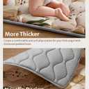 Blissful Diary Baby Play Mats for Floor, 71x59 Inch Extra Thicker & Large Soft Cushioning Foam Playmats for Babies and Toddlers, Foldable Washable Baby Crawling Mat for Playpen, Earth Tones Design