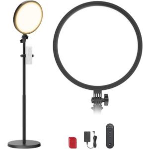 NEEWER Basics 13" 45W Large Ring Light with 66" Stand, 3000K-6500K, BR45B